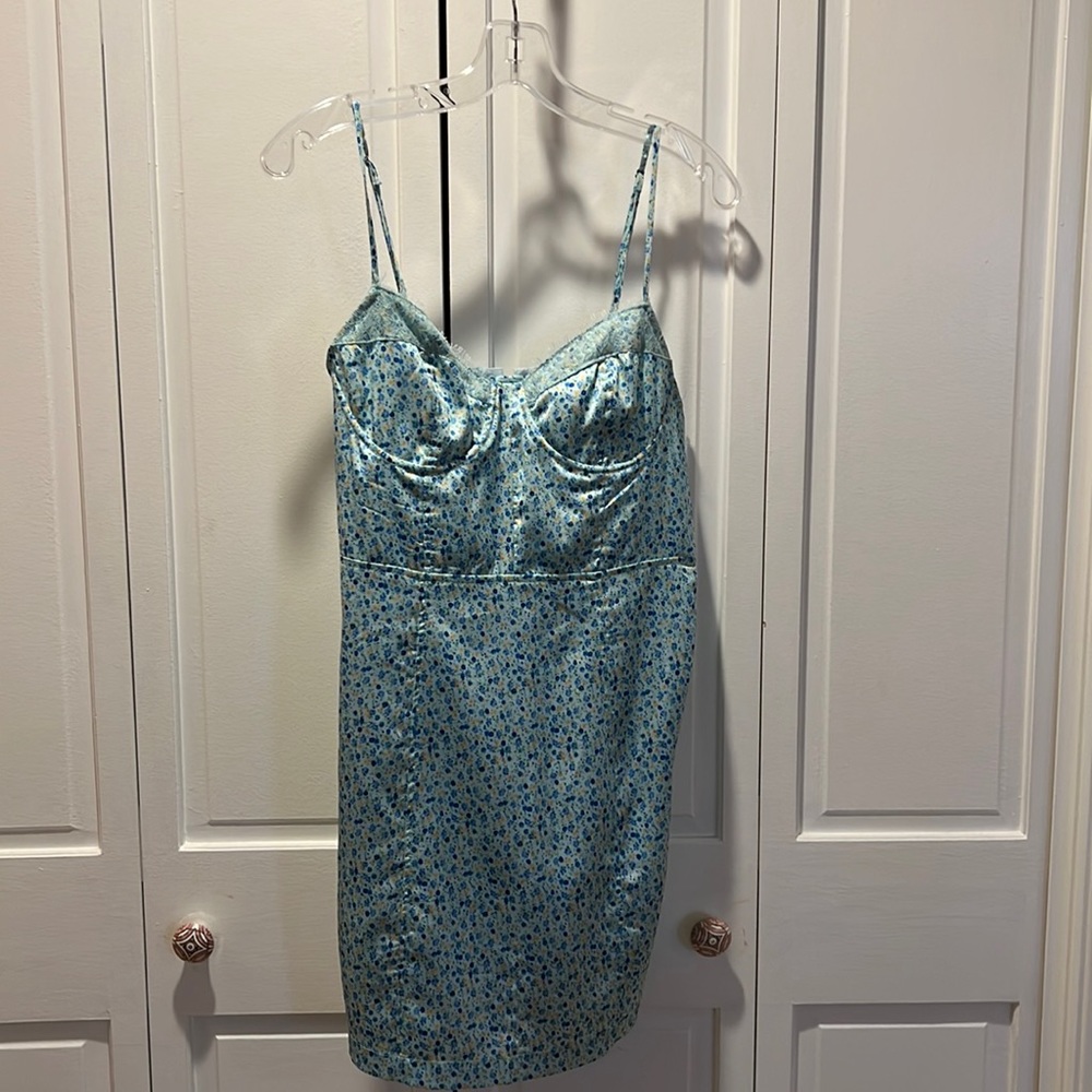 Blue floral sundress